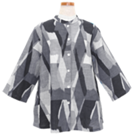 Simple Jacket - Diamond Print - Grey