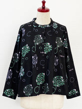 Tuck Jacket - Spring Print - Black