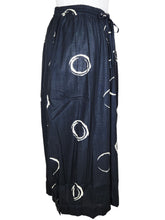 Wide Pants - Circle Print - Black