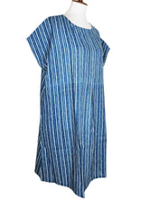 French Sleeve Tunic - Stripe Print - Blue