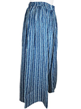 Gaucho Pants - Stripe Print - Blue