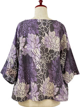 Simple Pullover - Mums Print - Purple