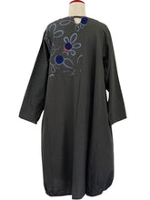 Multi Panel Dress - Solid/Hotaru Print - Green