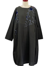 Multi Panel Dress - Solid/Hotaru Print - Green