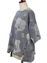 Button Accent Pullover - Camellia Print - Light Purple