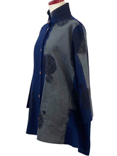 Panel Jacket - Meshed Patch Print - Dark Blue