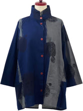 Panel Jacket - Meshed Patch Print - Dark Blue