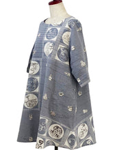 Pintuck Tunic - Eto Print - Light Purple