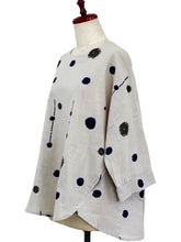 Flare Pullover - Drops Print - Light Grey
