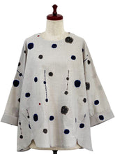 Flare Pullover - Drops Print - Light Grey