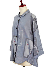 A-Line Jacket - Ume Branch Print - Light Purple