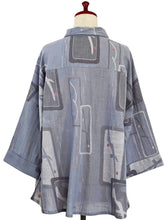 A-Line Jacket - Ume Branch Print - Light Purple