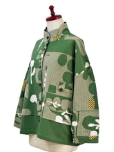 Layered Jacket - Garden Print - Green
