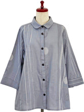 Simple Jacket - Multi Textile Line Print - Light Purple