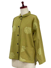 Simple Jacket - Kasumi Flower Print - Mustard