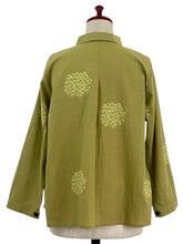 Simple Jacket - Kasumi Flower Print - Mustard