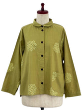 Simple Jacket - Kasumi Flower Print - Mustard