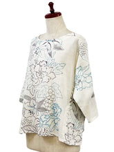 Crop Pullover - Lily Print - Natural