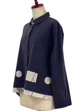 Layered Jacket - Solid/Multi Patch - Dark Blue