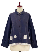 Layered Jacket - Solid/Multi Patch - Dark Blue
