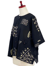 Tab Pocket Jacket - Mural Print - Black