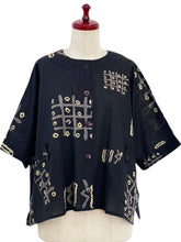 Tab Pocket Jacket - Mural Print - Black