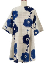 Pintuck Tunic - Blossom Print - Light Grey