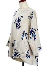 Flare Pullover - Eucalyptus Print - Light Grey