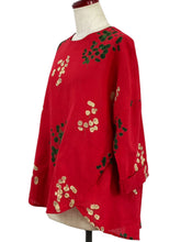 Flare Pullover - Eucalyptus Print - Red