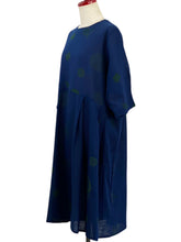 Smock Dress - Whimsical Print - Dark Blue