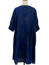 Smock Dress - Whimsical Print - Dark Blue