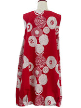 Button Accent Jumper - Kiku Pop Print - Red