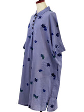 Collared Dress - Sakura Print - Purple