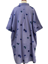 Collared Dress - Sakura Print - Purple