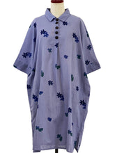 Collared Dress - Sakura Print - Purple