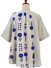 Combo Pullover - Contemporary Print - Light Grey