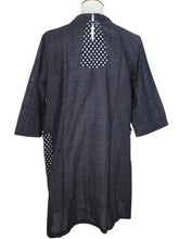 Mock Neck Tunic - Multi Dots Print - Black