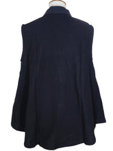 Mao Collar Vest - Textile Batik Patch - Black