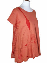 T-Top - Breeze Print - Orange Brick