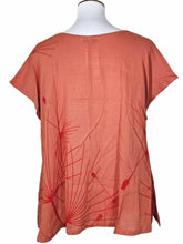 T-Top - Breeze Print - Orange Brick