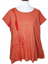 T-Top - Breeze Print - Orange Brick