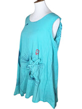 Tank Top - Breeze Print - Aqua Blue