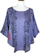 Essential Blouse - Fan Line Print - Lavender