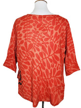 Essential Blouse - Fuji Print - Orange Brick