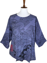 Essential Blouse - Japanese Kimono Print - Lavender