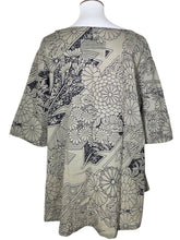 El Blouse - Japanese Kimono Print - Grey
