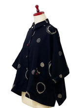 Tab Pocket Jacket - Multi Rings Print - Black