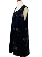 Reversible Long Vest - Shippo/Multi Rings Print - Black