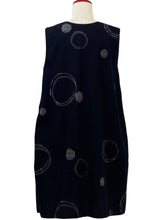 Reversible Long Vest - Shippo/Multi Rings Print - Black