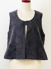 Reversible Vest - Rutile Print/Solid - Black